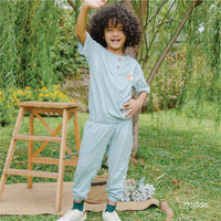 Mooi Setelan Anak Unisex Nava Button Set