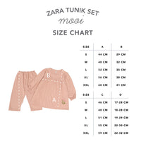 Mooi Setelan Anak Perempuan Zara Tunik Set