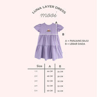 Mooi Dress Anak Perempuan Luna Layer Dress