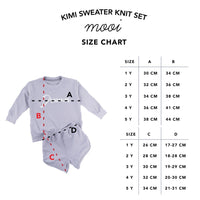 Mooi Kimi Sweater Knit Set Setelan Anak Sweater Anak