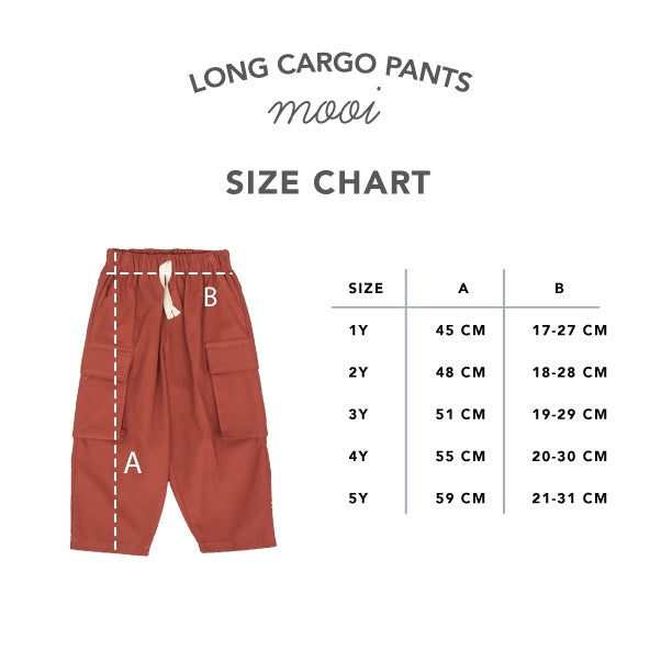 Mooi Celana Panjang Cargo Anak Laki-Laki Long Cargo Pants