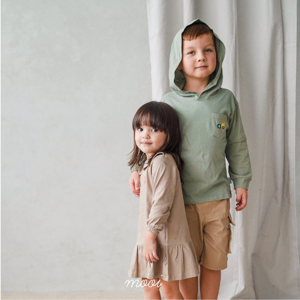 Mooi Atasan Hoodie Panjang Anak Jasper Hoodie