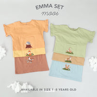 Mooi Setelan Anak Perempuan Ruffle Emma Set