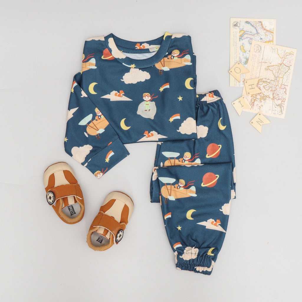 Mooi Printed Jogger Pants Celana Jogger Anak (LITTLE PRINCE)