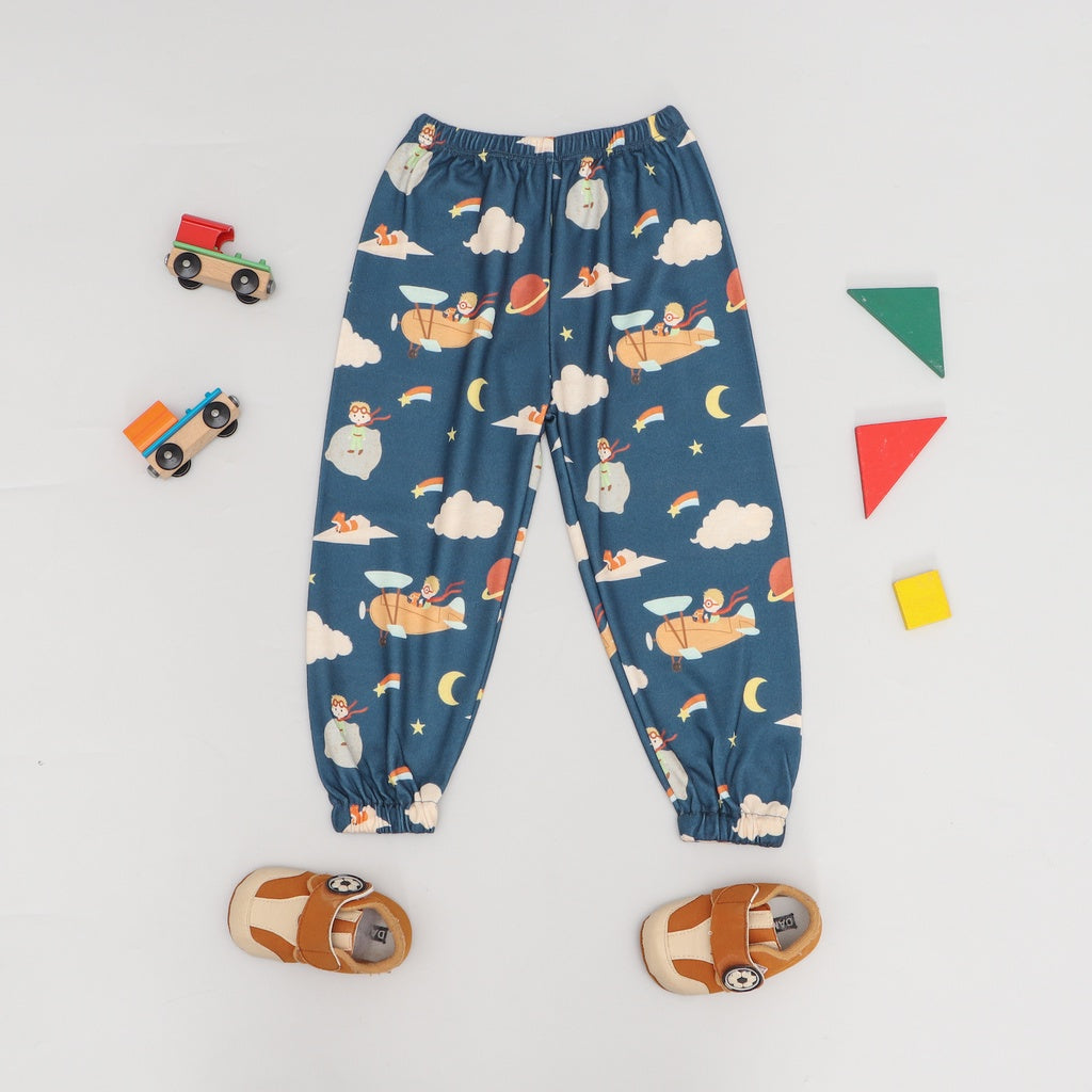 Mooi Printed Jogger Pants Celana Jogger Anak (LITTLE PRINCE)