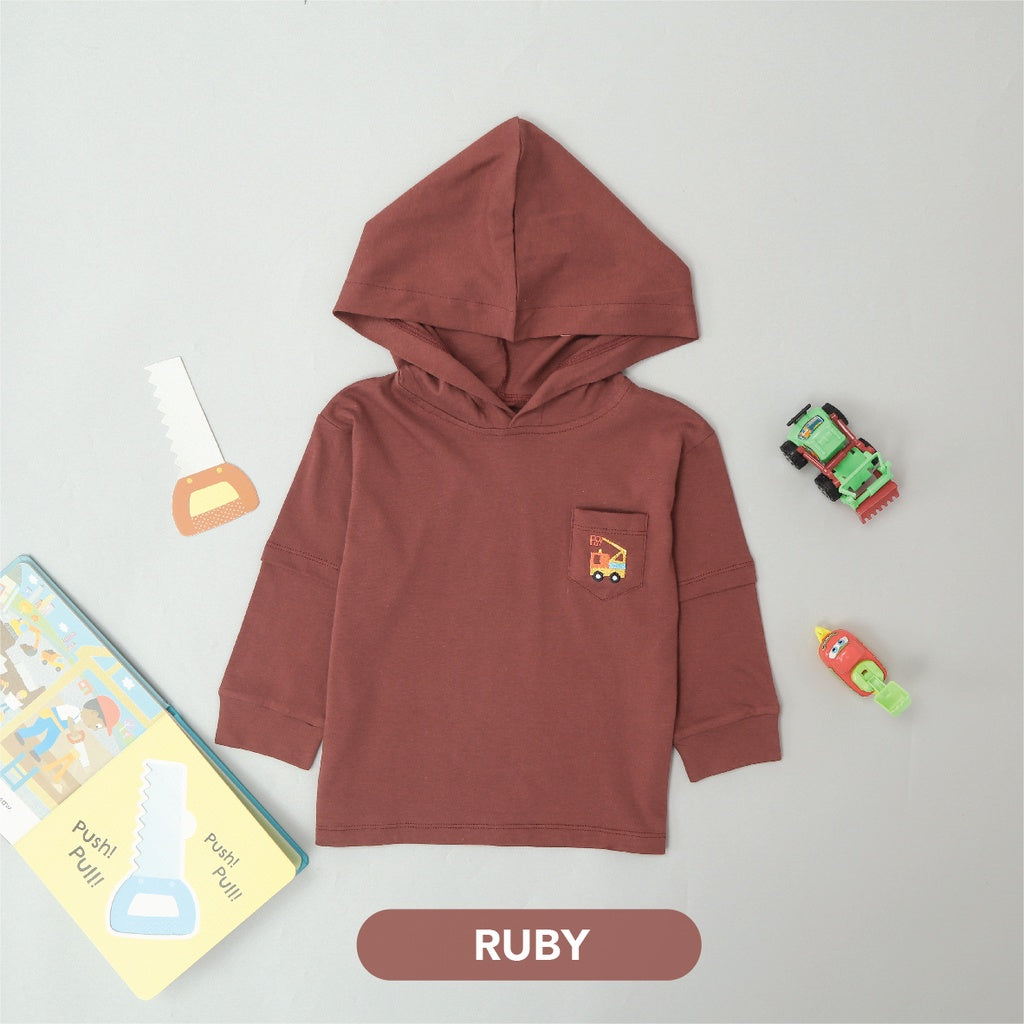 Mooi Atasan Hoodie Panjang Anak Jasper Hoodie