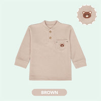 Mooi Sweater Anak Ara Pocket Waffle Top