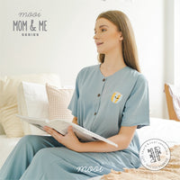Mooi Piyama Wanita Basic Long Set Bamboo Viscose