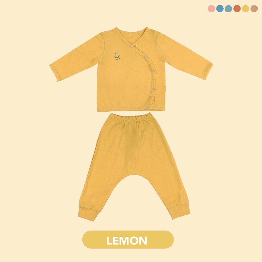 Mooi Setelan Piyama Bayi Long Pajamas Set Kimono