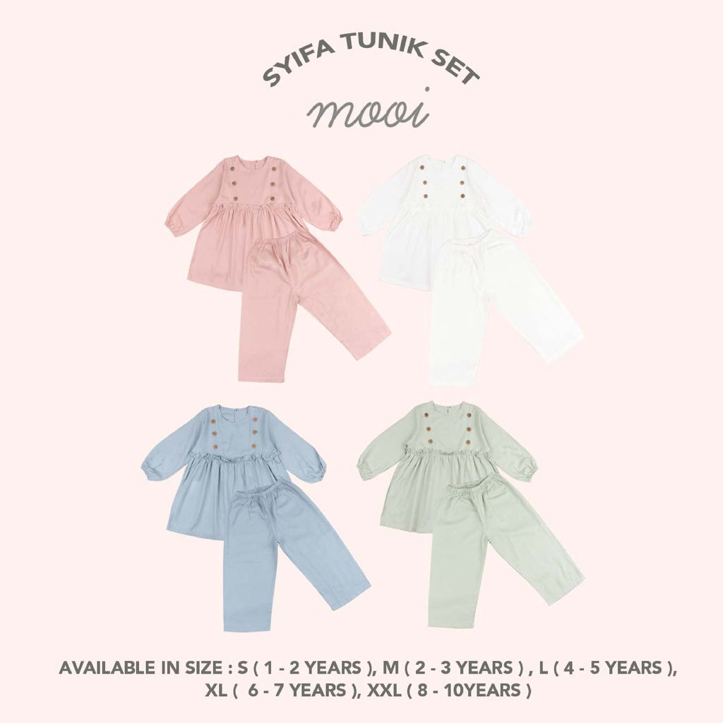 Mooi Setelan Anak Perempuan Syifa Tunik Set