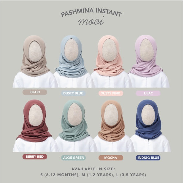 Mooi Pashmina Jilbab Instan Anak Hijab Anak