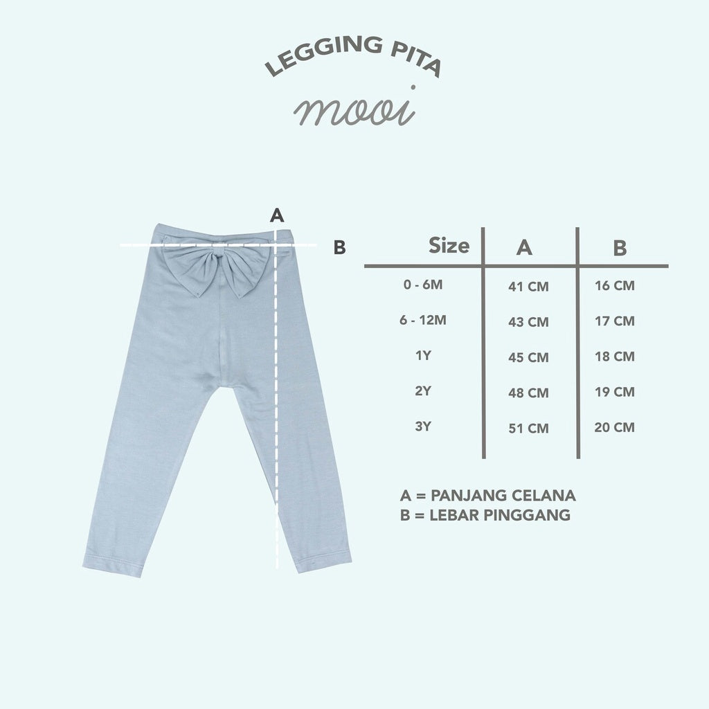Mooi Legging Anak Pita Baby Legging