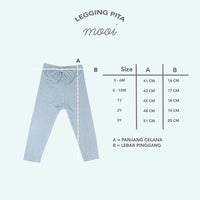 Mooi Legging Anak Pita Baby Legging