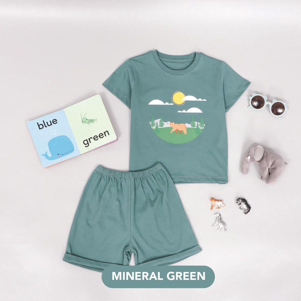Mooi Setelan Anak Graphic Tee Set