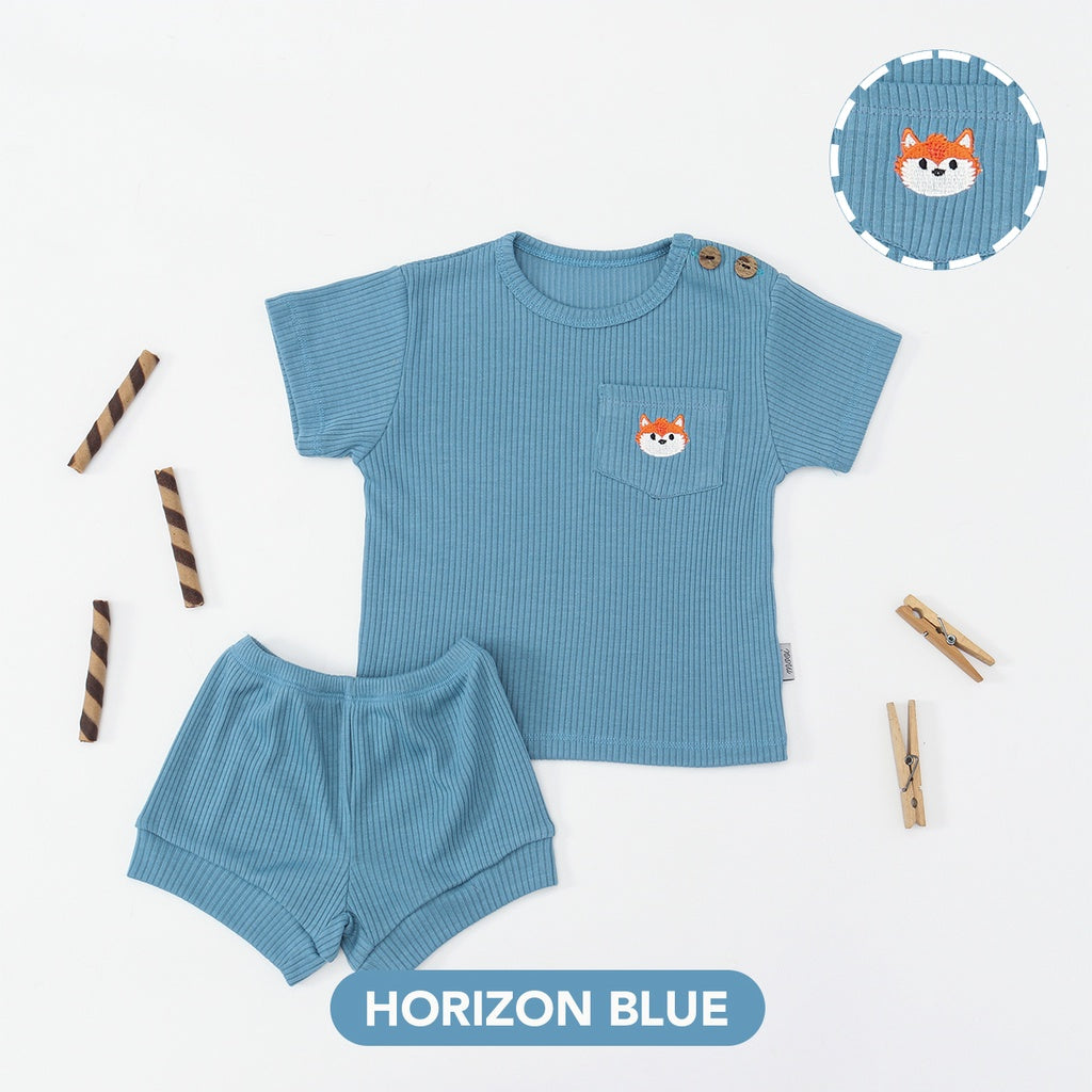 Mooi Setelan Anak Unisex Niki Rib Set