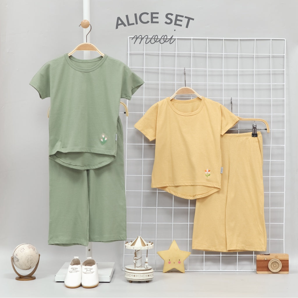 Mooi Setelan Anak Perempuan Kulot Alice Set V.1