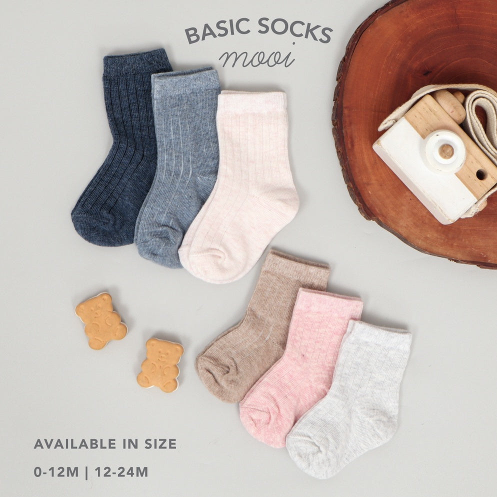 Mooi Basic Socks Kaos Kaki Anak Polos