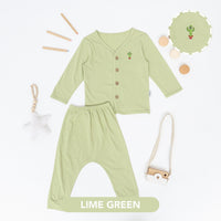 Mooi Setelan Panjang Bayi Long Button Set