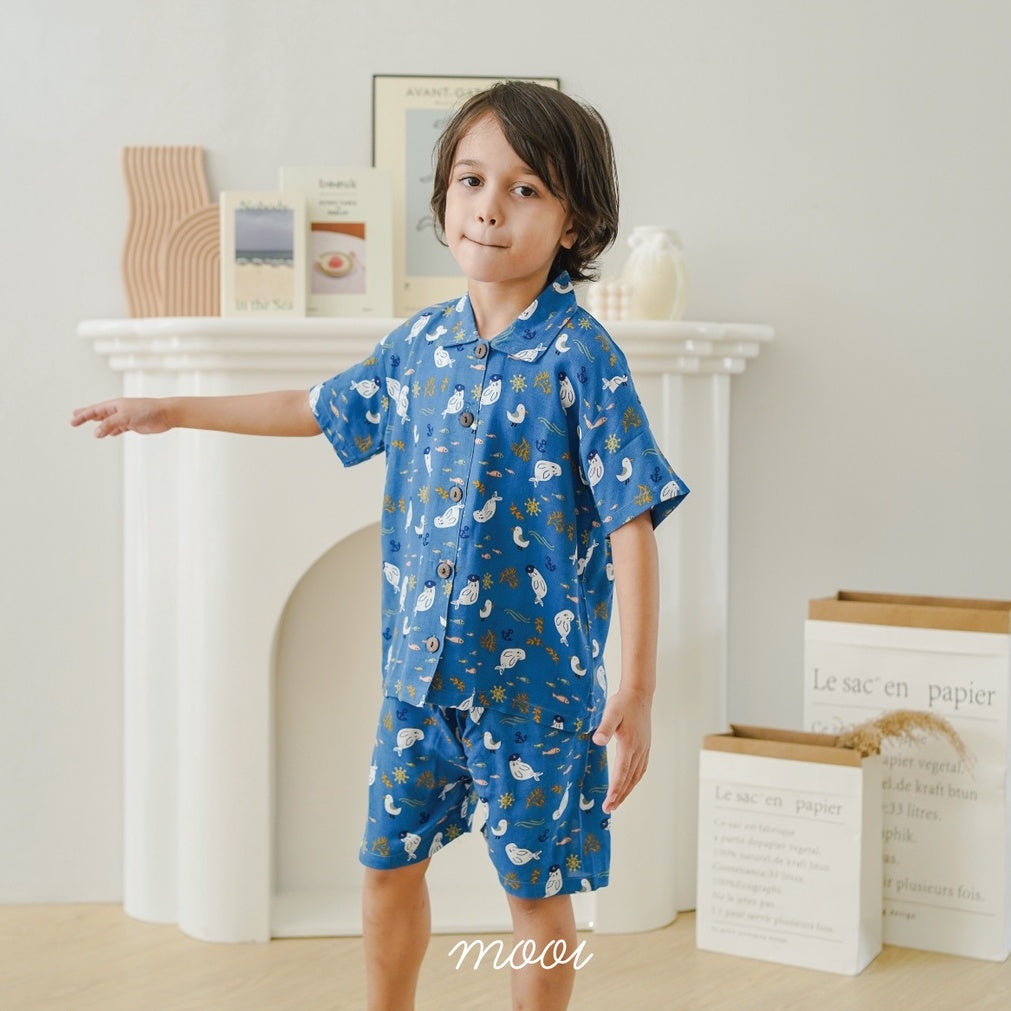 Mooi Piyama Anak Short Collar Set