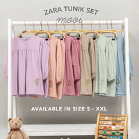 Mooi Setelan Anak Perempuan Zara Tunik Set