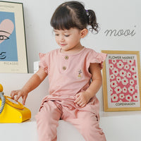 Mooi Setelan Bayi Jessie Button Ruffle Set