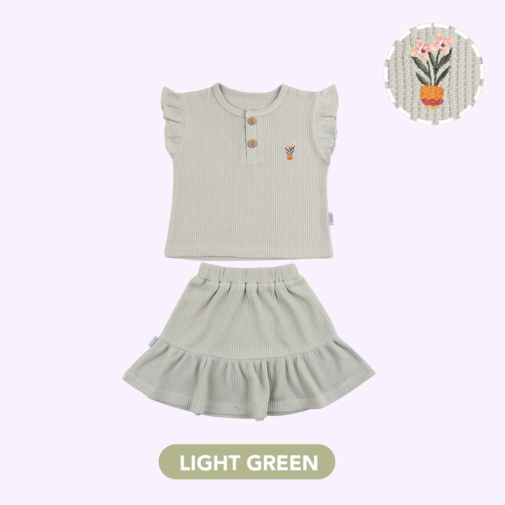 Mooi Setelan Anak Perempuan Narumi Ruffle Set