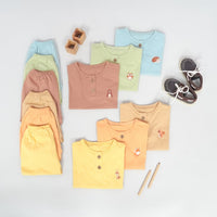 Mooi Setelan Anak Unisex Nava Button Set