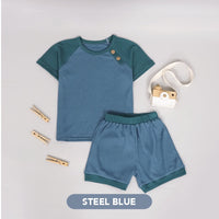 Mooi Setelan Anak Laki – Laki Rei Rib Button Set