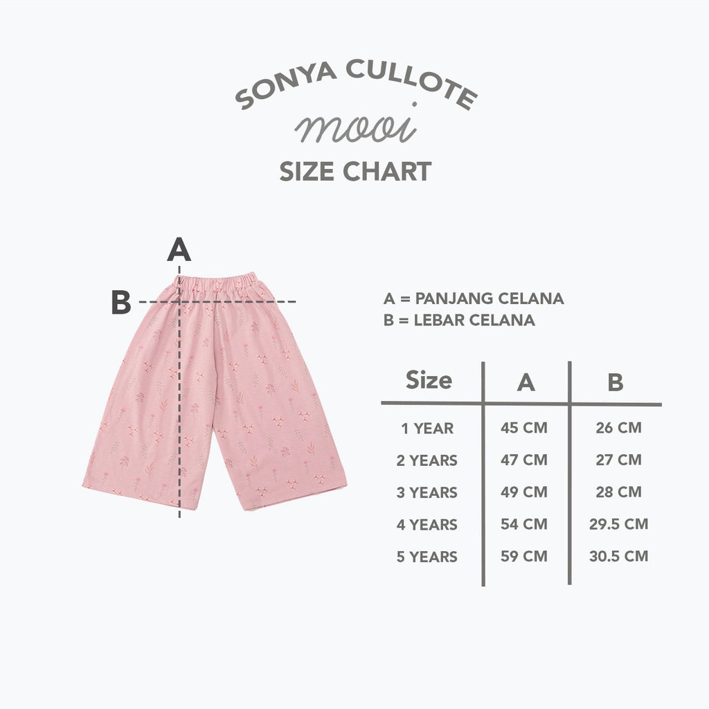 Mooi Celana Panjang Anak Perempuan Sonya Cullotes