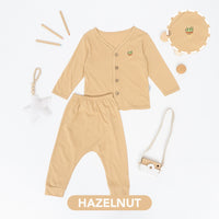 Mooi Setelan Panjang Bayi Long Button Set