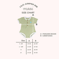 Mooi Jumper Bayi Lilo Rib Romper Baby