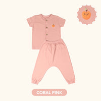 Mooi Setelan Piyama Bayi Button Pajamas