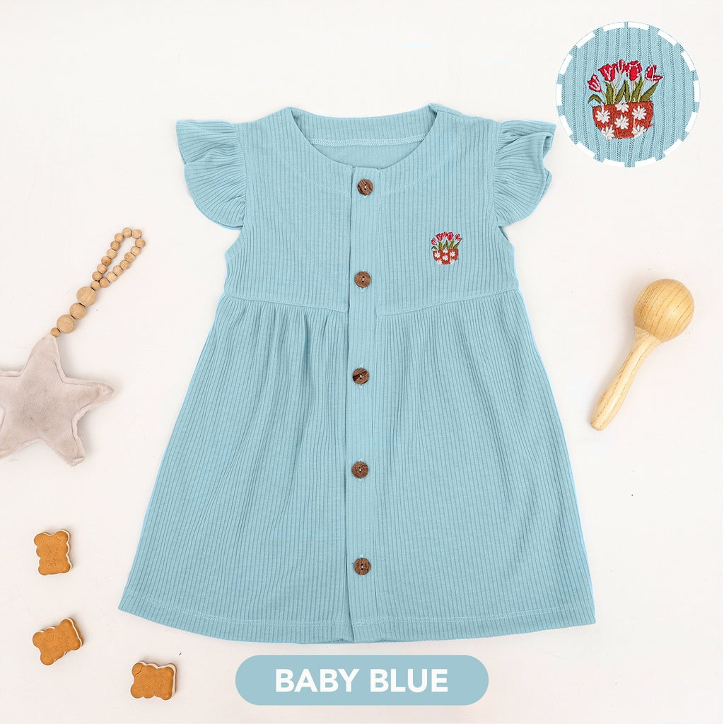 Mooi Dress Anak Perempuan Yuna Rib Dress