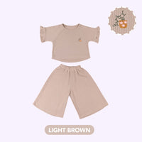 Mooi Setelan Anak Perempuan Noora Sleeve Ruffle Set