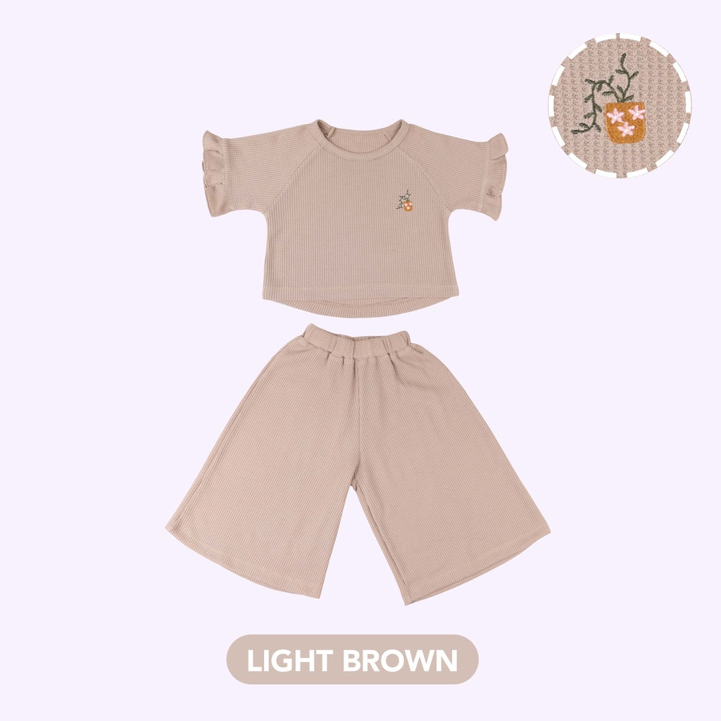 Mooi Setelan Anak Perempuan Noora Sleeve Ruffle Set