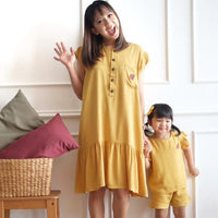 Mooi Daster Wanita Kika Ruffle Dress (MOM)