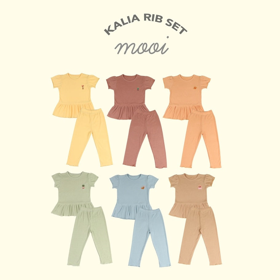 Mooi Setelan Anak Kalia Rib Set