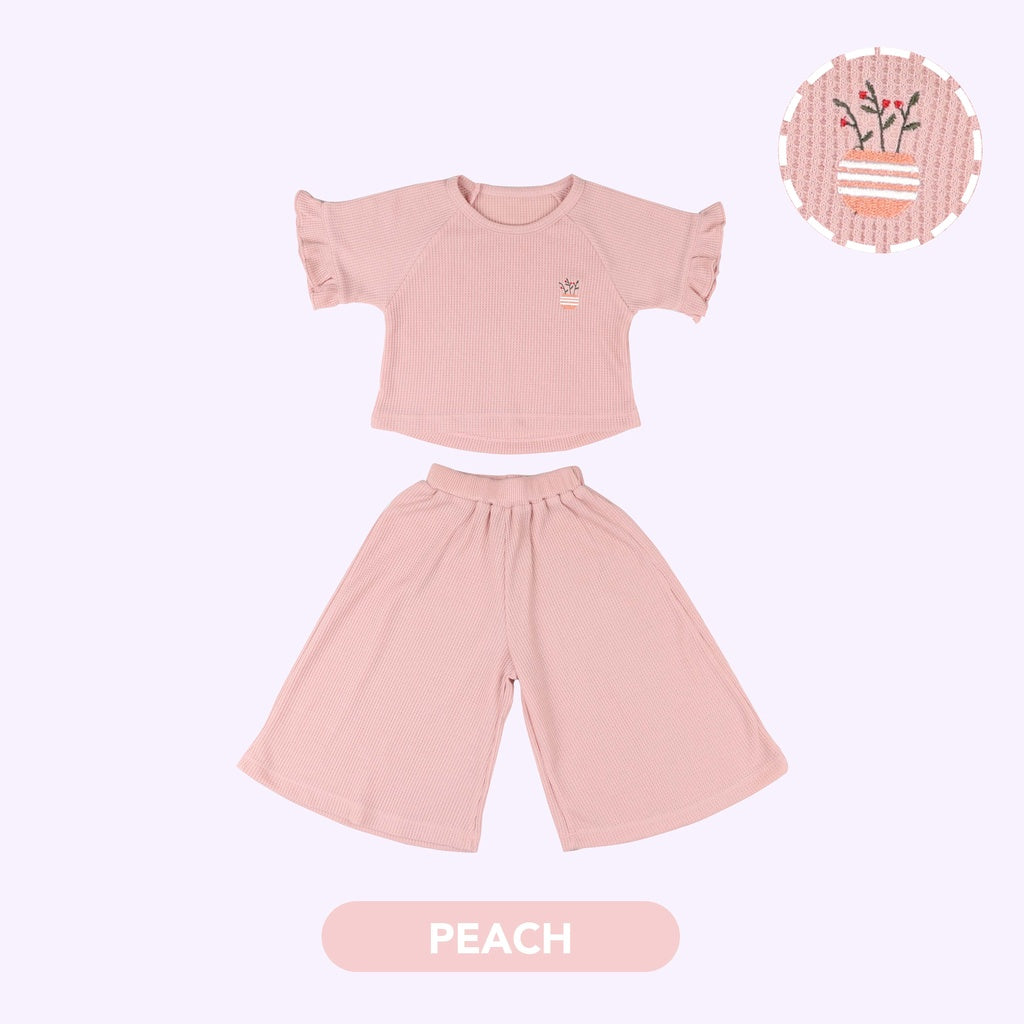 Mooi Setelan Anak Perempuan Noora Sleeve Ruffle Set