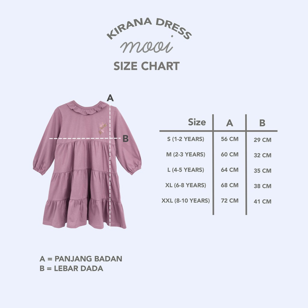 Mooi Dress Anak Perempuan Kirana Dress Kids