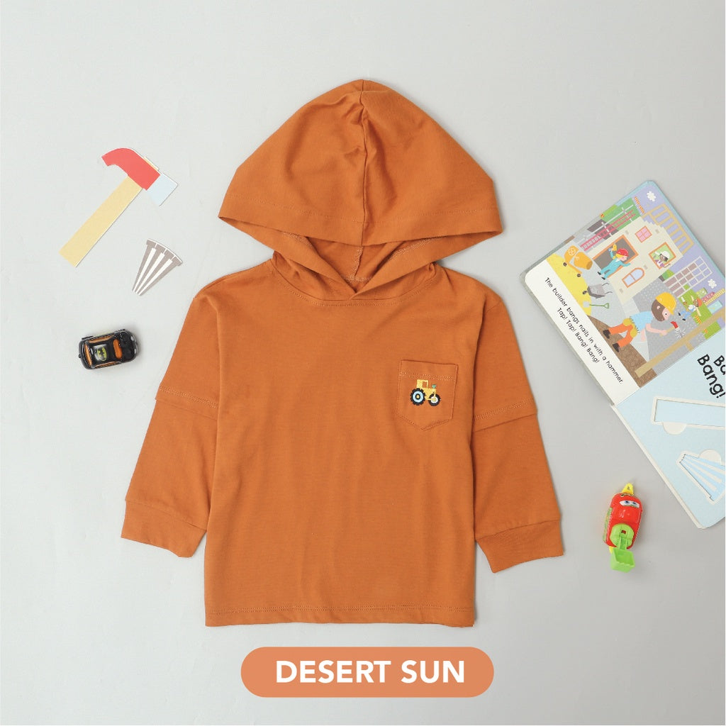 Mooi Atasan Hoodie Panjang Anak Jasper Hoodie