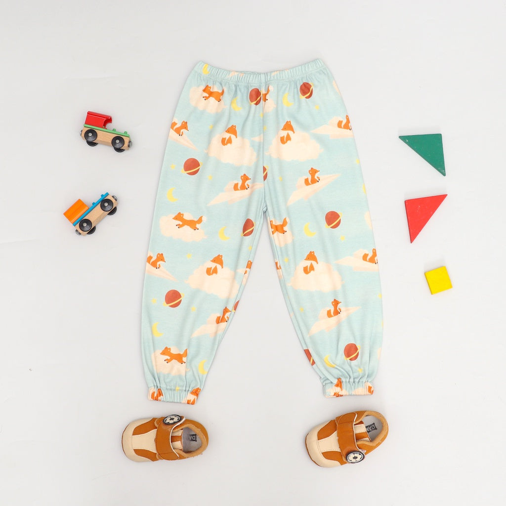 Mooi Printed Jogger Pants Celana Jogger Anak (SKY FOX)