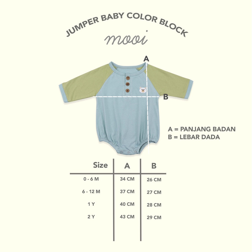 Mooi Baby Color Block Jumper Bayi