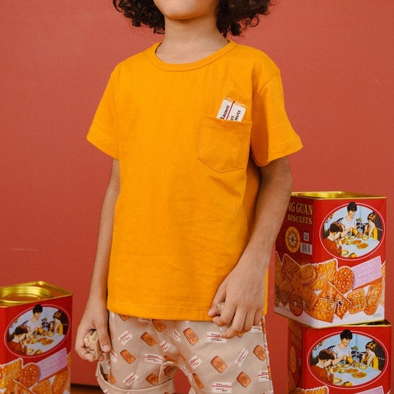 Mooi x Khong Guan Setelan Anak Pocket Tee Set