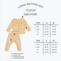 Mooi Setelan Panjang Bayi Long Button Set