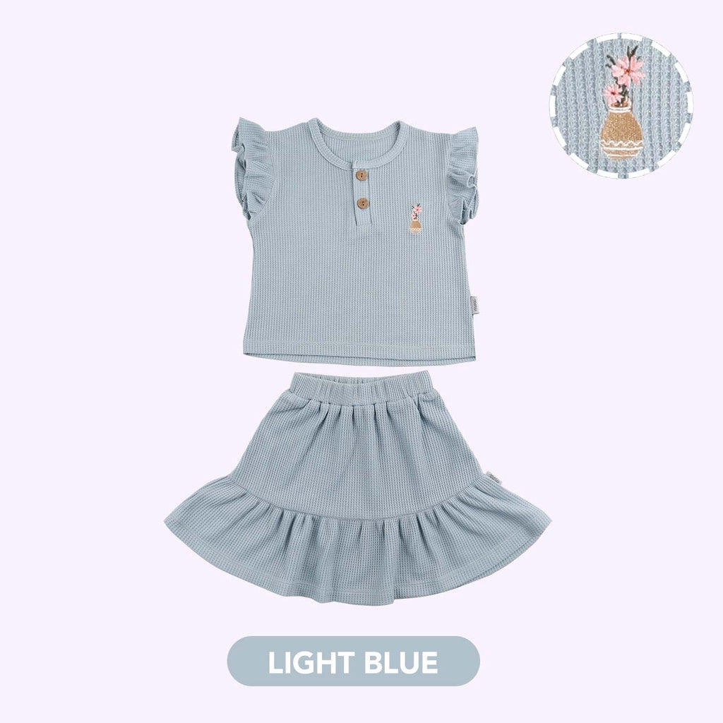Mooi Setelan Anak Perempuan Narumi Ruffle Set
