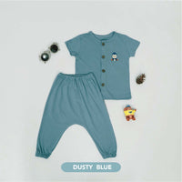 Mooi Setelan Piyama Bayi Button Pajamas