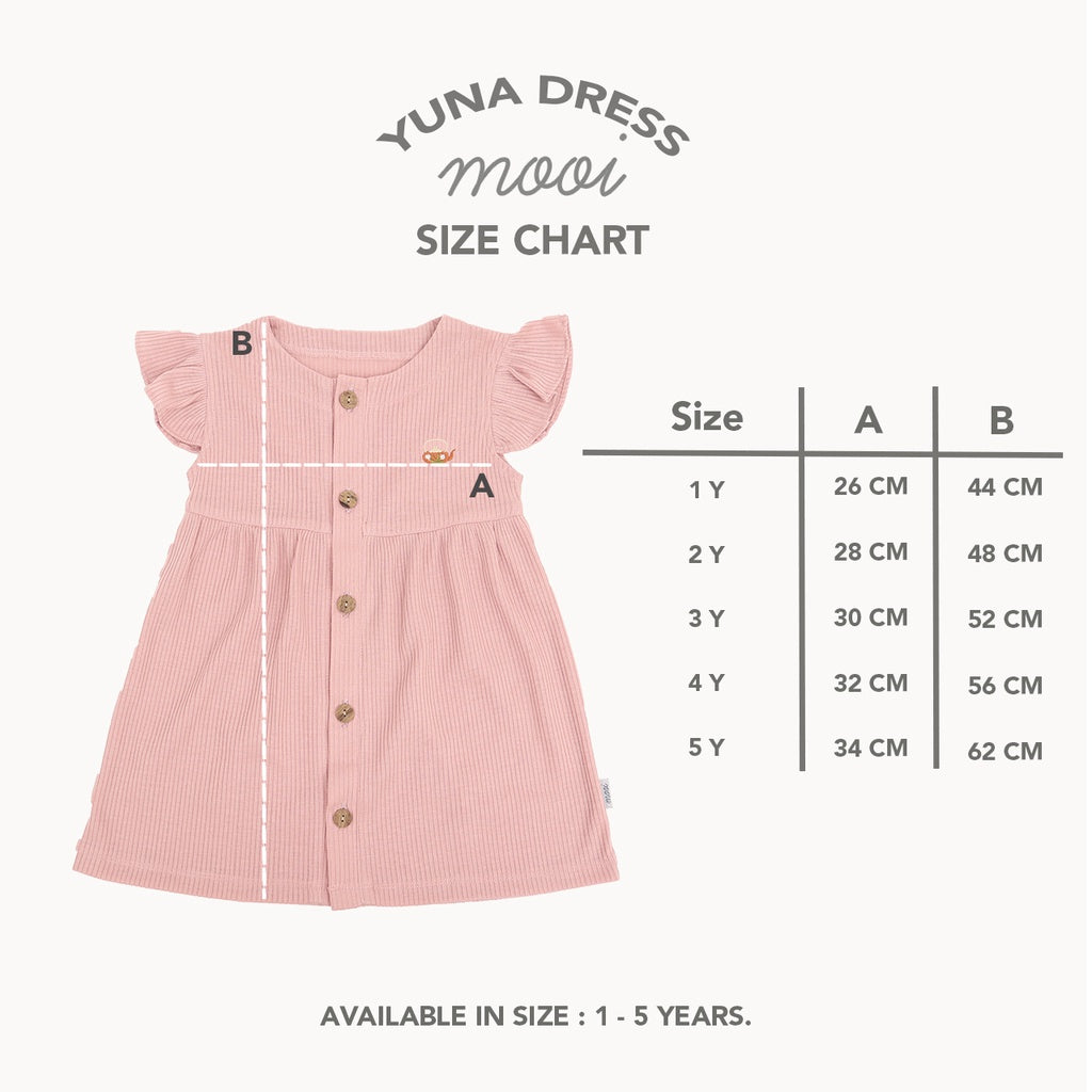 Mooi Dress Anak Perempuan Yuna Rib Dress