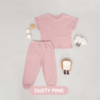 Mooi Setelan Anak Unisex Sheo Rib Set