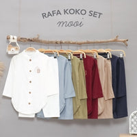Mooi Rafa Koko Set Setelan Koko Anak Baju Koko Anak