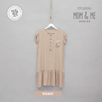 Mooi Daster Wanita Kika Ruffle Dress (MOM)